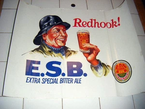 rare antique beer poster REDHOOK E.S.B.Ale (Extra Special Bitter Ale)Seattle Wa. - Picture 1 of 4