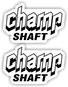 88' - 91' Yamaha Champ Shaft decals White Moto-4 stickers YFM100 Quad graphics - Foto 1 di 2