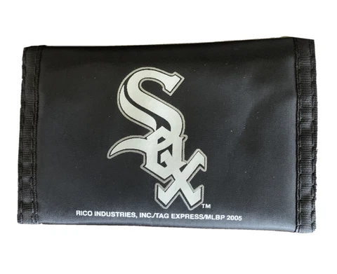 Trifold Wallet Chicago White Sox Black Cover