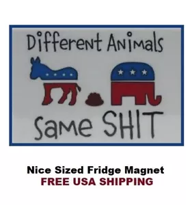 817 - Funny Same Democrat Republican Fridge Refrigerator Magnet - Picture 1 of 1