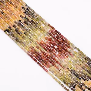 Natural Picture Jasper Gemstone Round Micro Faceted Beads 2.5 mm Strand 12.5" - Picture 1 of 2