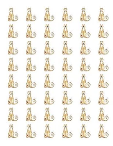 48 PRIMITIVE COUNTRY CAT SELLOS DE SOBRES ETIQUETAS PEGATINAS 1.2" REDONDO - Imagen 1 de 1