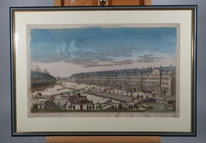 Grabado en cobre imagen de caja de vigilancia College des St. Petersbourg London ~ 1750 - Imagen 1 de 10