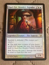 MTG - Opal-Eye, Konda’s Yojimbo Betrayers of Kamigawa Foil, Light Play
