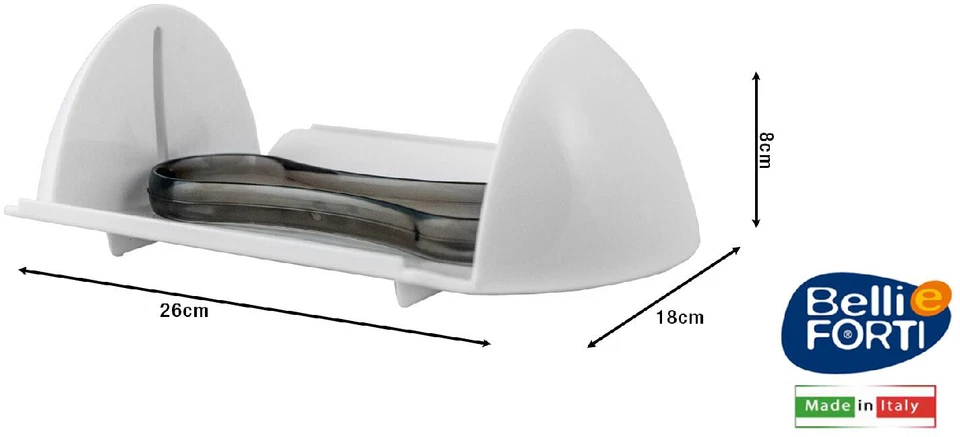 Portatovaglioli Orizzontale Gaia Piu` Bianco Belli E Forti L05053 - Immagine 1 di 1