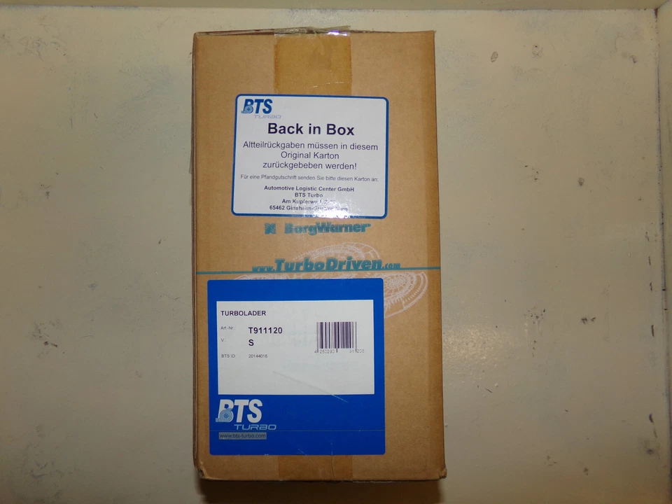 BTS TURBO ORIGINAL T911120 Abgasturbolader inkl. 297,50€ AT-Pfand - Bild 1 von 1