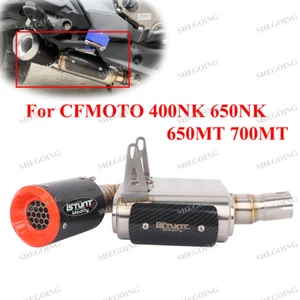 Slip On For CFMOTO 400NK 650NK 650/700MT Exhaust Escape System Low Mounting - Picture 1 of 7