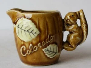 Estatuilla de ardilla crema Colorado recuerdo cerámica porcelana pintada a mano de colección - - Imagen 1 de 1