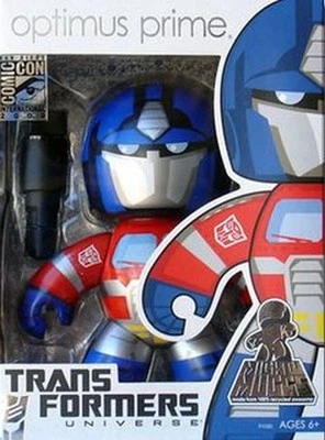 SDCC Exclusive Optimus Prime with Blaster Transformers Mighty Muggs Hasbro NIB - Image 1 of 2