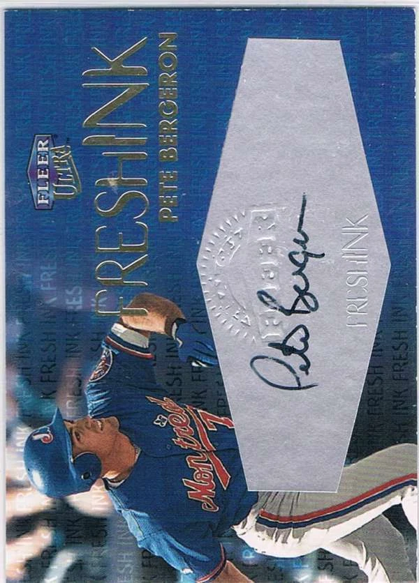 1999 Fleer Ultra Fresh Ink # Peter Bergeron NM/MT Auto /1000  - Image 1 of 1