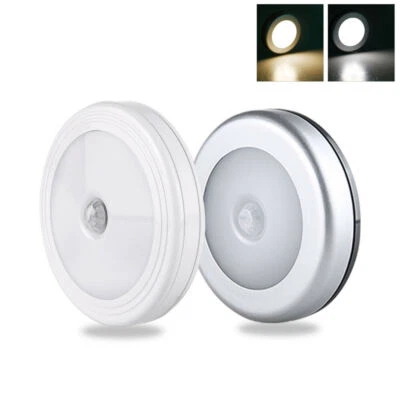 LED Nachtlicht mit-PIR Bewegungsmelder Batterien Nachtlampe Treppenlicht lichter - Bild 1 von 4