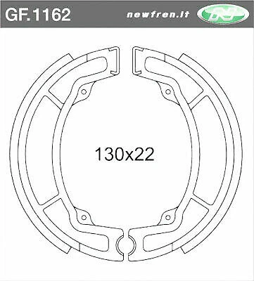 Front Brake Shoes Fit YAMAHA IT175 1977 1978 1979 1980 1981 1982 1983 - Image 1 of 2