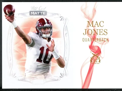 Mac Jones 2021 Wild Card Matte Red Smoking Guns #MSG-3 - Image 1 of 2