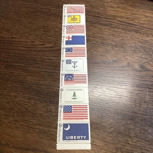 Scott# 1345-54-Historic Flags -Strip of 10 stamps-1968-MNH-US - Picture 1 of 1