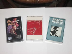 R&B FUNK DR. JOHN FATS DOMINO AARON NEVILLE LOT OF 3 CASSETTE TAPES VG+ USED - Picture 1 of 2