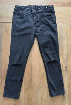 Valabasas Distressed Denim Skinny Jeans Mens 34 (Measures 31x26) Button Fly - Image 1 of 4