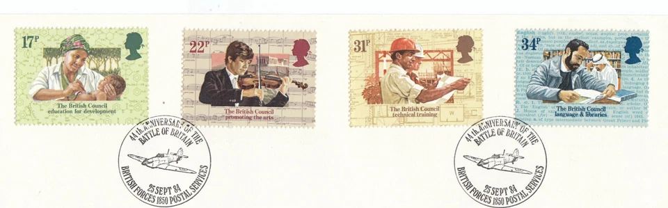 British Council GB Usado Batalla de Gran Bretaña BFPS 1984 EN PIEZA (145919) Foto 1 de 1