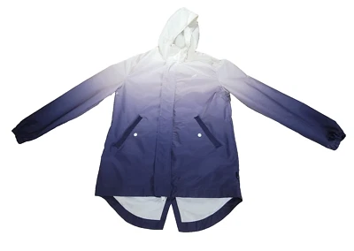 Chaqueta cortavientos Staple By Pigeon talla pequeña abrigo para hombre blanco bloques de color ombre Foto 1 de 4