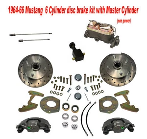 1964-66 Mustang Disc Brake Kit 6-Cyl 4-Lug 14" Wheels - Bild 1 von 11