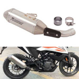 Stainless Steel Exhaust Pipe Modified Muffler for Adventure 390 250 2020-2023 - Picture 1 of 11