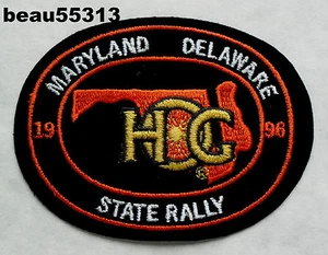 ⭐HARLEY DAVIDSON OWNERS GROUP HOG 1996 MARYLAND DELAWARE STATE VEST PATCH - Picture 1 of 1