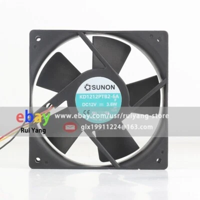 Sunon KD1212PTB2-6A DC12V 0.3A 3.6W 12025 12cm 3-Wire Axial Original Cooling Fan - Image 1 of 4