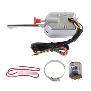 Chrome 12V Universal Rat Hot Rod Turn Signal Switch For FORD GM With Flasher - Picture 1 of 7
