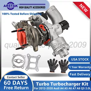 Turbo Turbocharger RHF5 Kit 06L145702M FOR Audi A4 A5 A6 A7 A8 Q5 2012-2020 - Picture 1 of 7