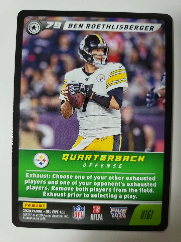 2020 NFL Five Ben Roethlisberger Card #U161 - Image 1 of 2