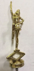 Majorette Ganzmetall Trophäe Topper goldfarben MÄDCHEN MARSCHKAPELLE STABWIRBEL - Bild 1 von 12