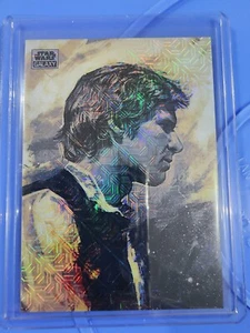 2024 Topps Star Wars Chrome Galaxy Han Solo Mojo Refractor #27/50 - Picture 1 of 3