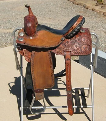 Usher Brand Fancy Barrel Racing Saddle Crosses 14" - Image 1 of 4