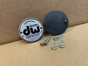 DW Collectors Series Caja Tambor Bajo Piso Tom Insignia Plateada/Negro - Imagen 1 de 1