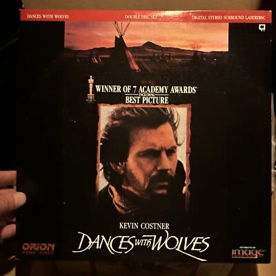 Dances with Wolves Laserdisc Kevin Costner Mary McDonnell Classic Indigenous 90s - Image 1 of 2