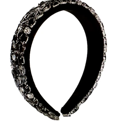 NWT $45 Anna & Ava Stone Padded Black Hairband Headband - Image 1 of 4