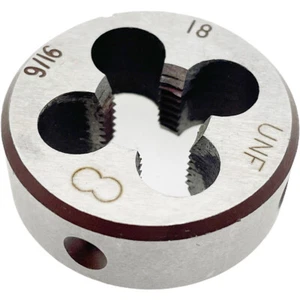 9/16 x 18 Thread Die RH 9/16x18 Die Right Hand 9/16-18 Die 9/16 - 18 Round Die - Picture 1 of 5