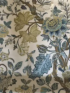 2 7/8 Yards Kravet Fabric Bardonhill Bayou 100% Linen Botanical Barclay Butera - Picture 1 of 6