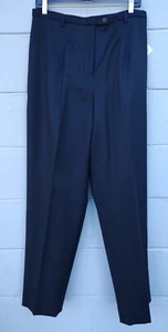 Pendleton pantalone classico nero lana completamente foderato taglia 14 vintage anni 90 - Foto 1 di 6