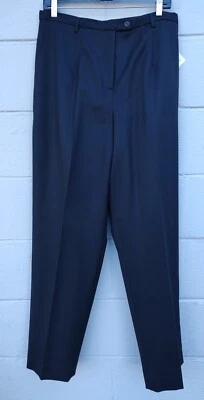 Pendleton Classic  Black Wool Pants Fully Lined Size 14 Vintage 1990's - Image 1 of 4