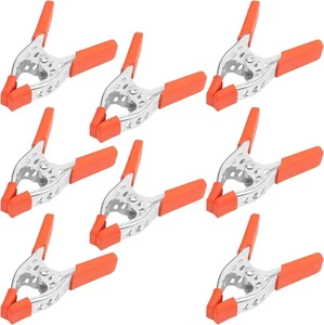 HORUSDY 8-Piece 4" inch Spring Clamp, Heavy Duty 4 8-Piece, Orange - Photo 1/7