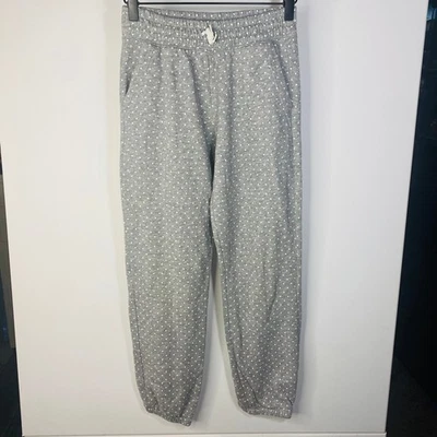 RARO VIEJO AZUL MARINO Niñas XL 14 Pantalones deportivos Gris Blanco Bolsillos Lunares Salón Comodidad Foto 1 de 4