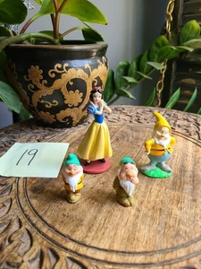 Vintage Disney Schneewittchen & 3 Zwerge Figuren Lot PVC Mini Figuren Japan - Bild 1 von 22