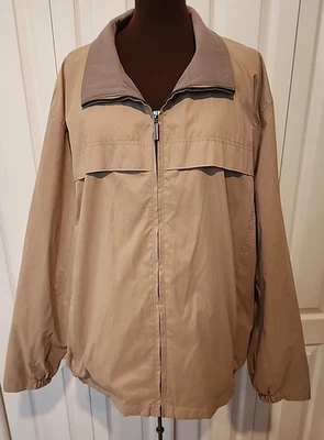 Weatherproof Garment Company Men’s Polyester Lightweight Coat Jacket Tan 3XL - Image 1 of 4
