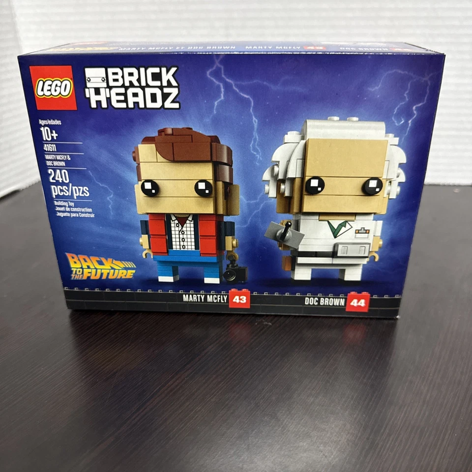 Lego 41611 BrickHeadz Marty McFly & Doc Brown Back To The Future *New, Sealed* - Image 1 of 1