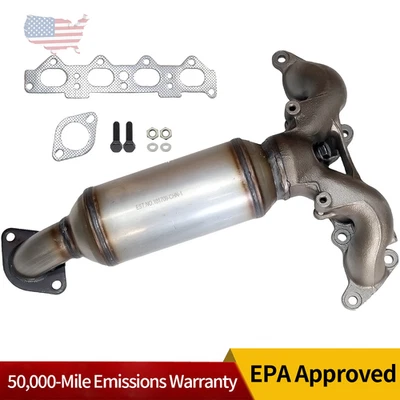 Catalytic Converters for 2004-2009 Kia Spectra Spectra5 2.0L Curved Outlet EPA - Image 1 of 4