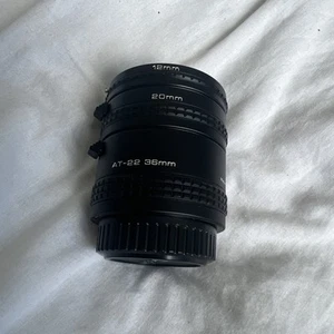 Vivitar Automatic Extension Tube Set AT-22 36mm 20mm 12mm - Picture 1 of 7