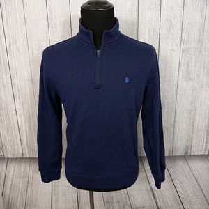 Suéter Izod Para Hombre Mediano Azul Marino Ventaja Rendimiento Elástico Cuarto Cremallera - Imagen 1 de 6