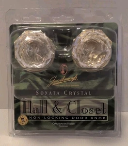 RARE! Gainsborough Door HALL & CLOSET Gold Sonata Lead Crystal & FAST FREE SHIP! - Picture 1 of 6