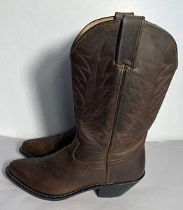 Durango Women's Western Mid Calf Boots RD4112 Brown Leather Pull On Size 8.5 M - Picture 1 of 10