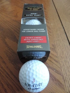 Spalding Top-Flite XL 2000 Aero Extra Auto Golfbälle - 1 Hülle (3 Bälle) - NEU - Bild 1 von 2